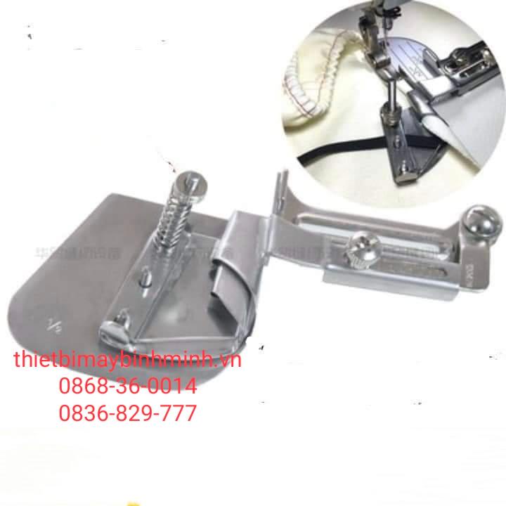 Cữ cuốn lai luồn chun quần áo, đệm máy may 1 kim công nghiệp jack , siruba , juki,..
