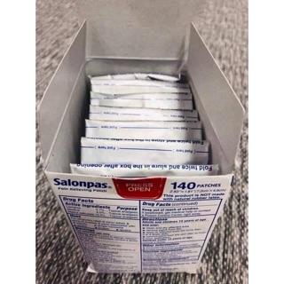 [Hàng Mỹ] Miếng dán giảm đau Salonpas 140 miếng