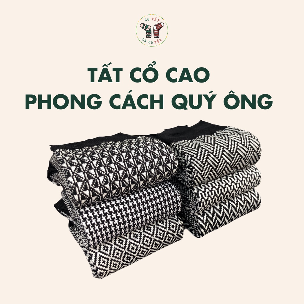 Tất Nam Cổ Cao Có Tất Là Có Tất phong cách quý ông hiện đại chất liệu cao cấp_QOLUXURY