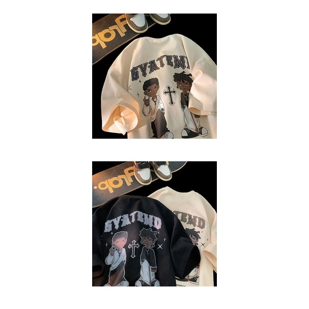 Áo Thun Nữ Ngắn Tay In Hình Phong Cách Hip Hop