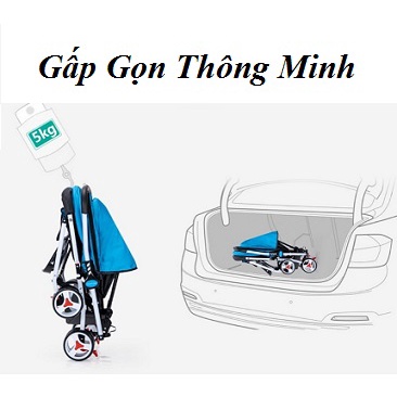 Xe Đẩy Sơ Sinh Cho Bé- Đảo 2 Chiều ,Nằm Ngả 3 Tư Thế ,Có Nhạc Đèn Cho Bé.