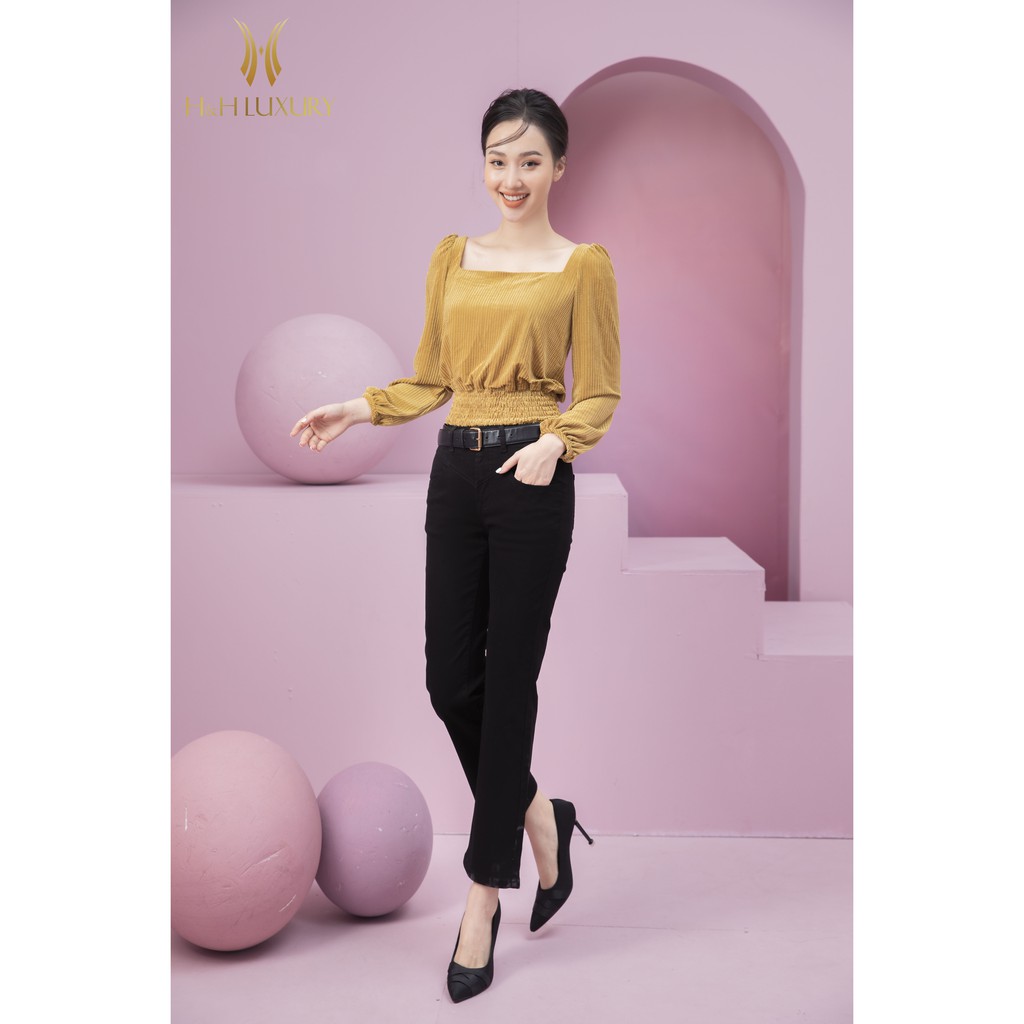 Quần jean nữ Ống Loe Đen Túi cách điệu Dáng loe nhẹ cực sang - Quần vải bò xịn  Thời trang nữ H&H Luxury | BigBuy360 - bigbuy360.vn