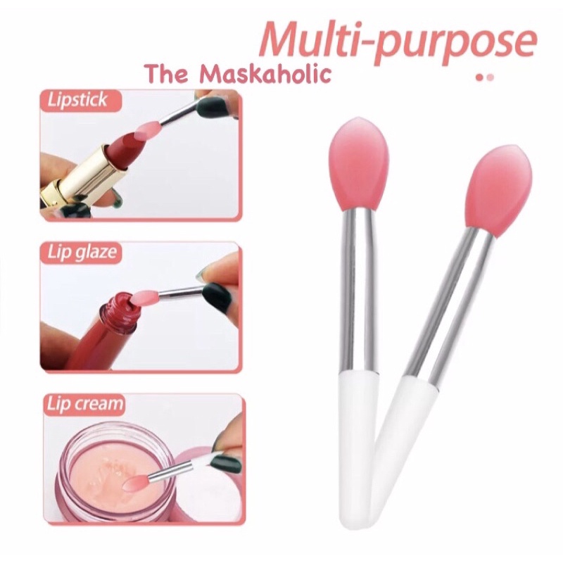 Cọ trang điểm môi silicon mini