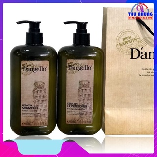 DẦU GỘI XẢ KERATIN DANGELLO SIÊU MƯỢT CHÍNH HÃNG 500ML