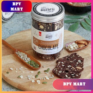 Bánh BISCOTTI Vị Chocolate - [FREESHIP] - Gạch Đỏ 250g - Ăn  Kiêng - Giảm Cân - Dành Cho Người Tiếu Đường