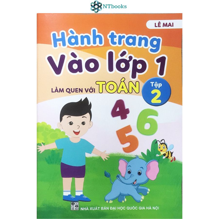 Sách Hành trang vào lớp 1 Làm quen với Toán Tập 1 + Tập 2