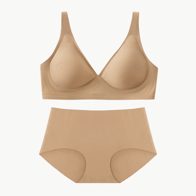 Bộ đồ lót không đường may có đệm nâng ngực size S-XL cho nữ (có bán lẻ)