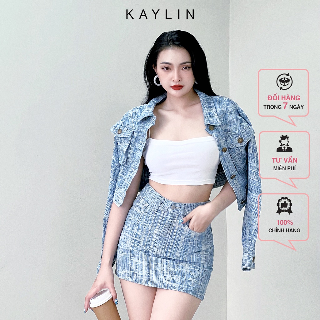 Áo khoác jean đường kẻ N1699 - KAYLIN