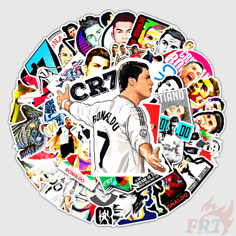 ❉ Cristiano Ronaldo - Famous Football Player CR7 Stickers ❉ 52Pcs/Set DIY Fashion Luggage Laptop Skateboard Doodle Decals Stickers
