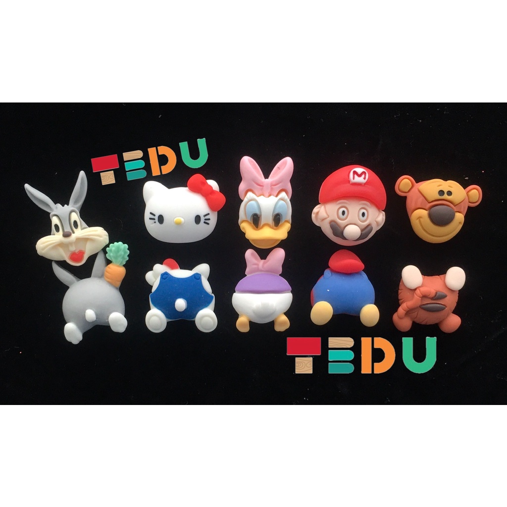 Charm trang trí chủ đề Nhân vật hoạt hình TEDU