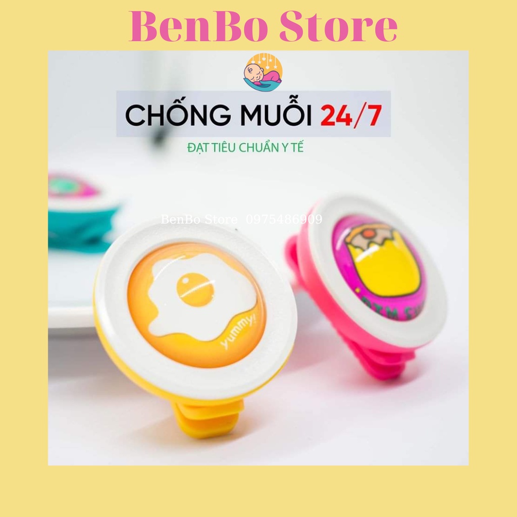 Huy hiệu kẹp chống muỗi Made in Korea Bikit thành phần chanh sả tự nhiên dùng cho trẻ sơ sinh và mẹ bầu hàng chính hãng