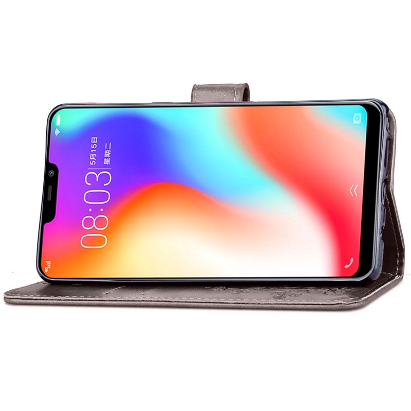 Ốp điện thoại da kiểu ví lật hàng mới có ngăn đựng thẻ cho Vivo Y91 Y95 Y93 Y11 Y12 Y15 Y17 Y3