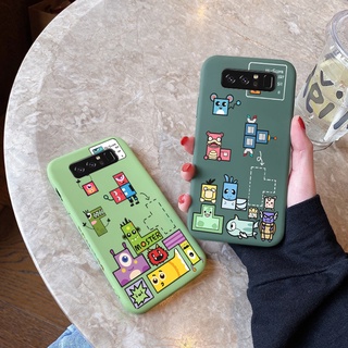 Case for samsung galaxy note 10 note 10 lite note 10 plus note 20 ultra note 8 note 9 new edge phone case monster tetris silicon case cases hollow silicon cases square edge protective case for camera