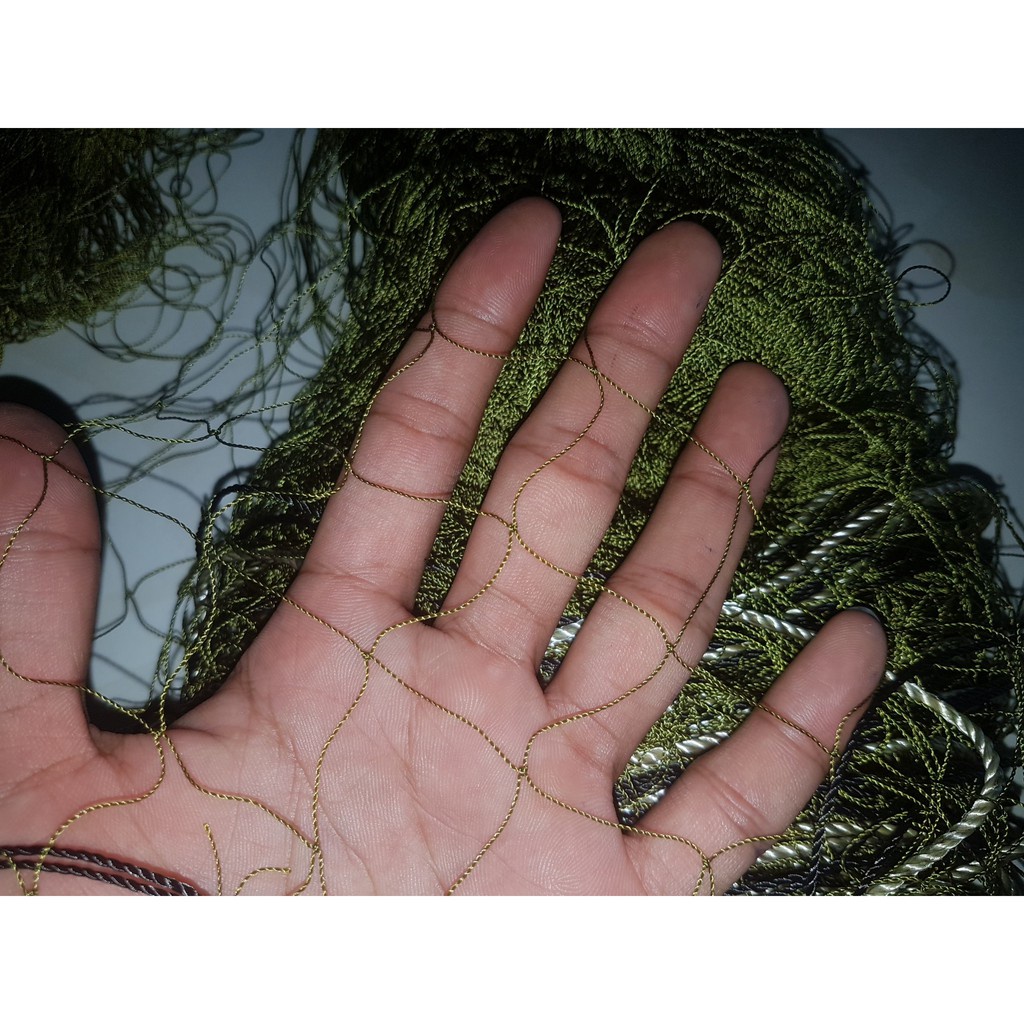 LƯỚI DÙ THÁI ÚP CHIM CU -  - lưới dù thái, màu cỏ khô , đánh các loại chim Cu .