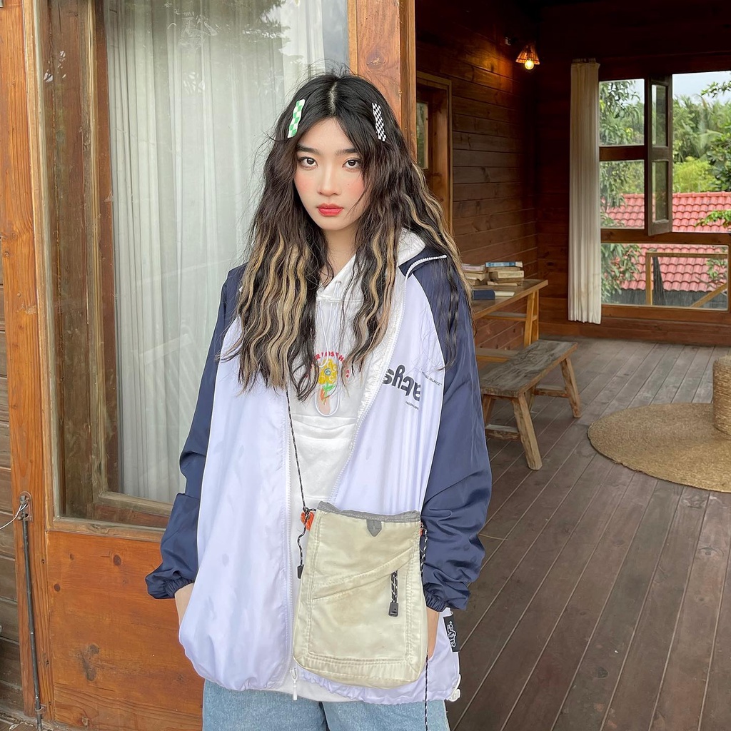 Áo khoác dù local brand Jacket ATYS phối màu form rộng unisex nam nữ phong cách ulzzang - Gin Store
