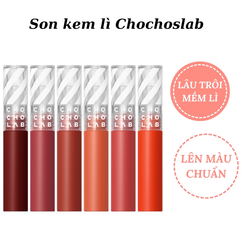 Son Kem Lì Màu Lôi Trôi Chất Son Mịn Mềm Lên Màu Chuẩn Chochoslab Switch All Velvet Lip Tint - KOBE YOUNG