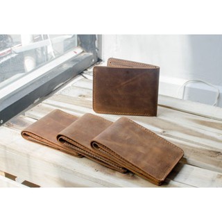 Ví Da Bò Sáp 100% Handmade Simple – Ngang