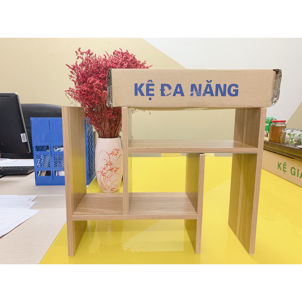 [Sale] Kệ Sách Để Bàn Mini Đa Năng Bằng Gỗ, Đẹp Giá Cực Rẻ, Hàng Tự Lắp Ráp Thông Minh Tiện Dụng