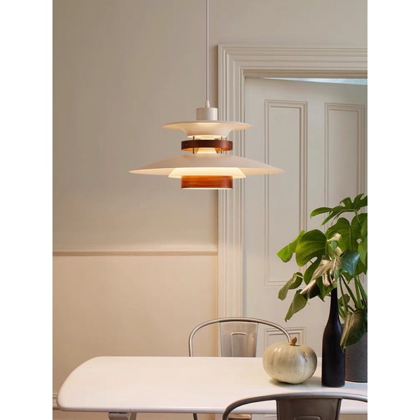 Đèn thả đĩa bay Louis Poulsen 2 màu phong cách tối giản hiện đại