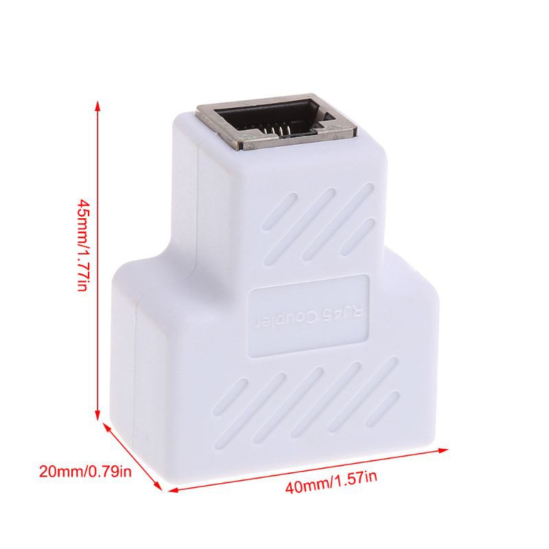 Đầu Nối Tách Dây Cáp Mạng Lan Rj45 1 Sang 2 Chiều