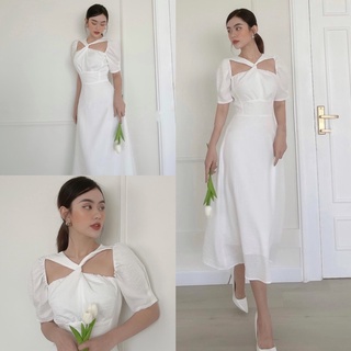 Đầm maxi xoắn ngực so hot