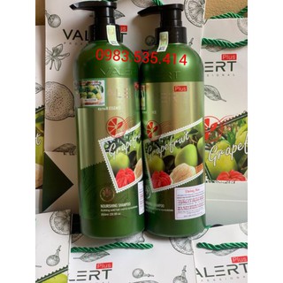Combo dầu gội + dầu xả hương bưởi Valert dung tích 850ml