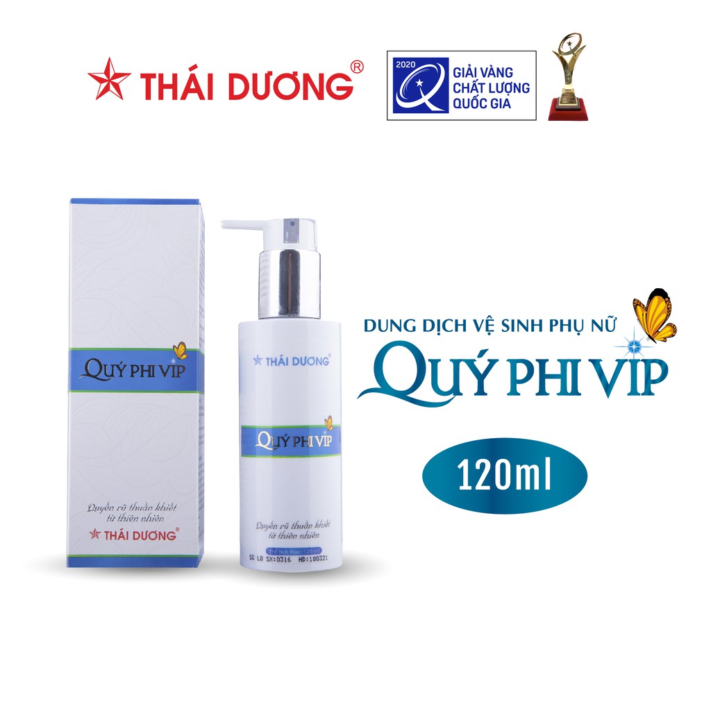 Dung dịch vệ sinh phụ nữ Quý Phi Vip Sao Thái Dương 120ml - Sao Thái Dương