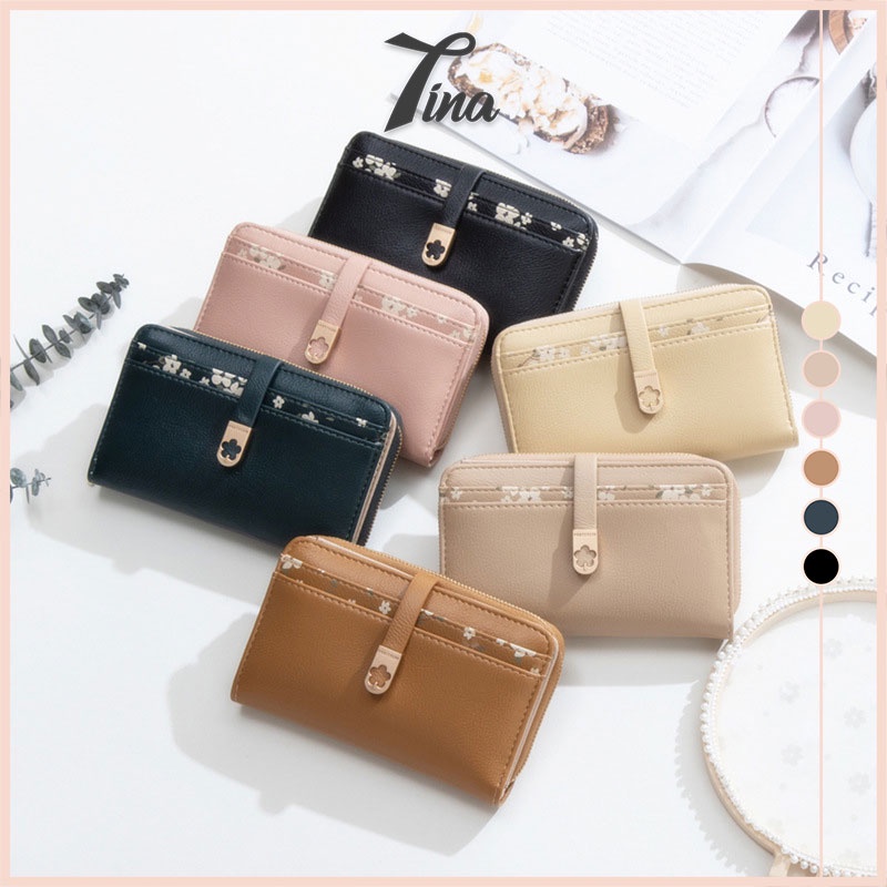 Ví nữ mini cầm tay cao cấp đẹp Prettyzys ngắn Tina Shop PTZ113