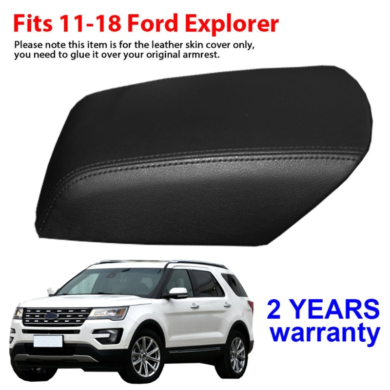 Nắp Đậy Hộp Tỳ Tay Bằng Da Màu Đen Cho Explorer 2011-2018