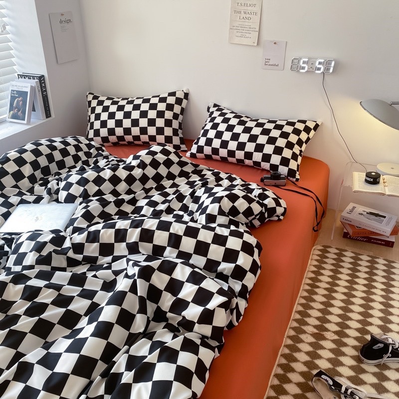 Bộ chăn ga cotton Tici IGUN BEDDING phong cách Hàn Quốc đủ size đủ màu (không kèm ruột)