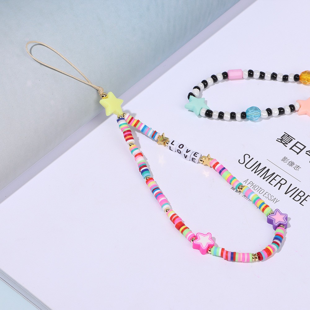 Dây Đeo Điện Thoại Đính Hạt Màu Sắc Cầu Vồng | BigBuy360 - bigbuy360.vn