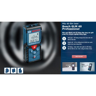Máy đo khoảng cách laser Bosch GLM 40