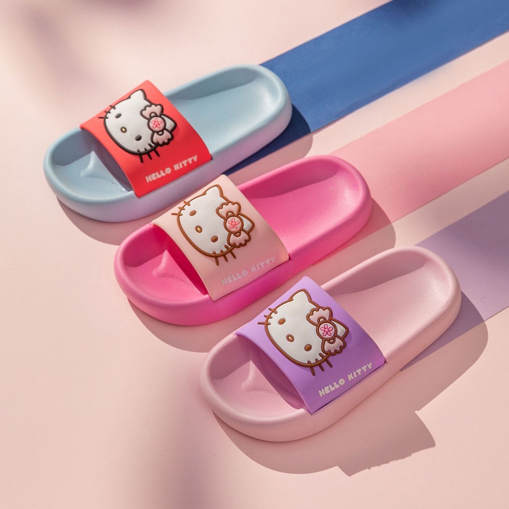 Dép Đi Trong Nhà Họa Tiết Hello Kitty Dễ Thương Cho Bé Gái al20