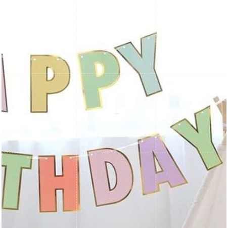Cờ Chữ Happy Birthday Dán Trang Trí Tiệc Sinh Nhật
