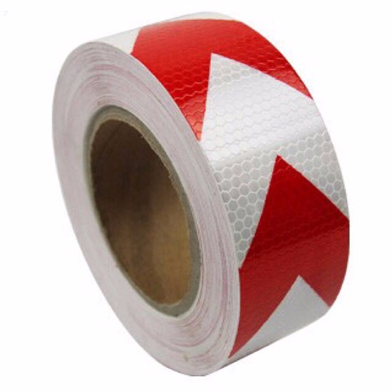 Băng keo phản quang Mũi Tên Lớn, Đỏ phối Trắng