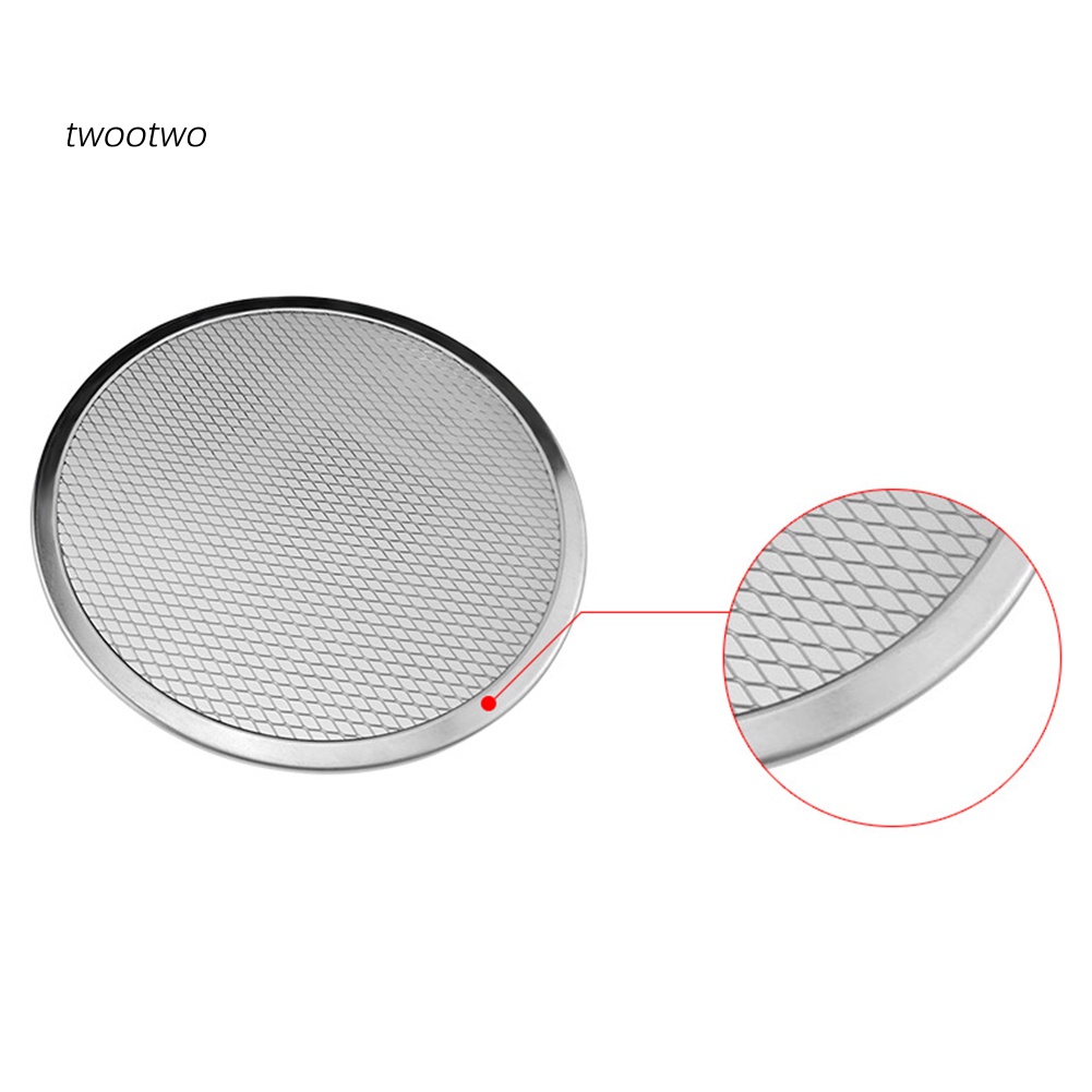 Khay Nướng Bánh Pizza Dạng Lưới Tròn Bằng Nhôm Chống Dính Tiện Dụng Cho Nhà Bếp