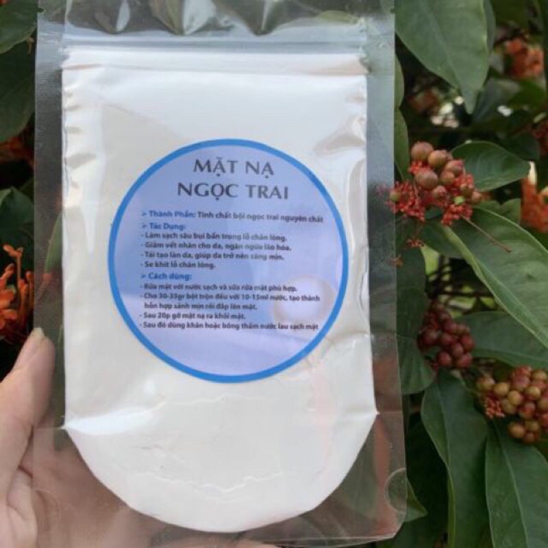 Combo mặt nạ bột Ngọc trai & ủ sữa non kích trắng-tặng kèm cọ quét đắp mặt
