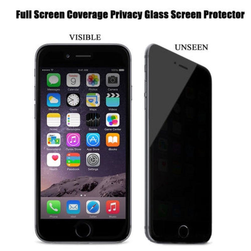 Kính Cường Lực 3D Chống Nhìn Trộm HD Bảo Vệ Toàn Màn Hình Cho IPhone 12 Mini Pro Max 5 SE 6 6S 6P 6SP 7 7P
