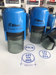 Combo Dấu R524 (24mm)+ mực xanh/đỏ 10ml