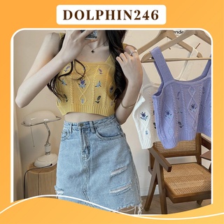 Áo 2 dây bản to croptop sexy kiểu Hàn Quốc phong cách Ulzzang nhiều màu ôm