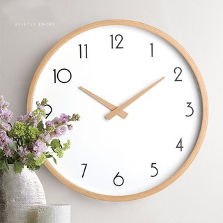 Đồng hồ treo tường QUIEN K10 - Phong cách cổ điển bắc âu - Đường kính 26cm