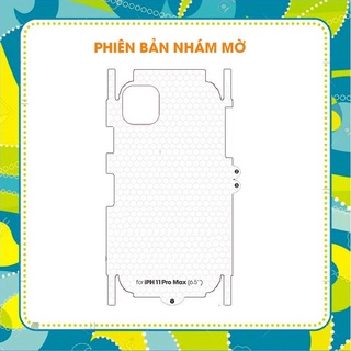 Miếng Dán PPF nhám AG Mặt sau chống bám vân tay cho ip 11 / IP 11 pro / IP 11 Pro Max