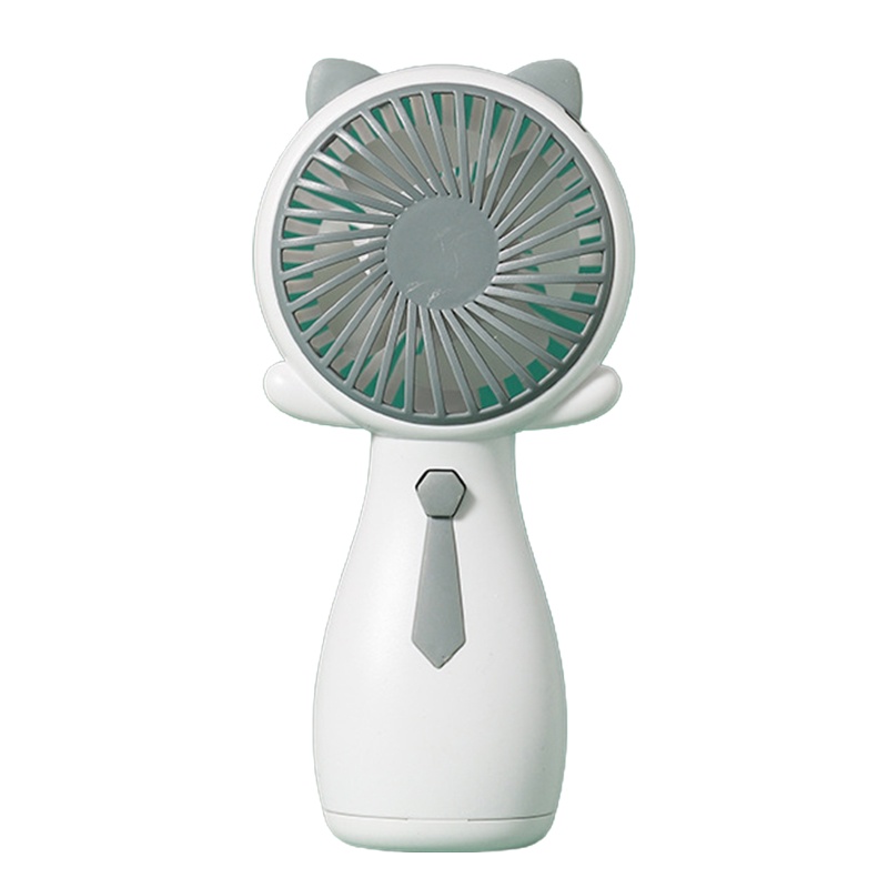 Quạt Mini Cầm Tay Không Ồn Họa Tiết Hoạt Hình Cho Mèo