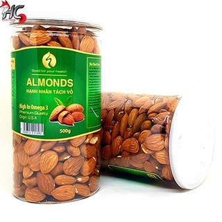 Hạnh nhân tách vỏ hàng MỸ nguyên vị ( Hộp 500gr)