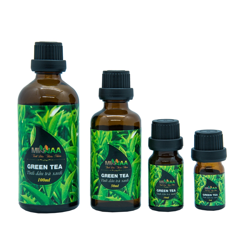 [Chai lớn giá rẻ] Tinh dầu Trà xanh 100ml thơm phòng khử mùi hiệu quả thương hiệu Minnaa