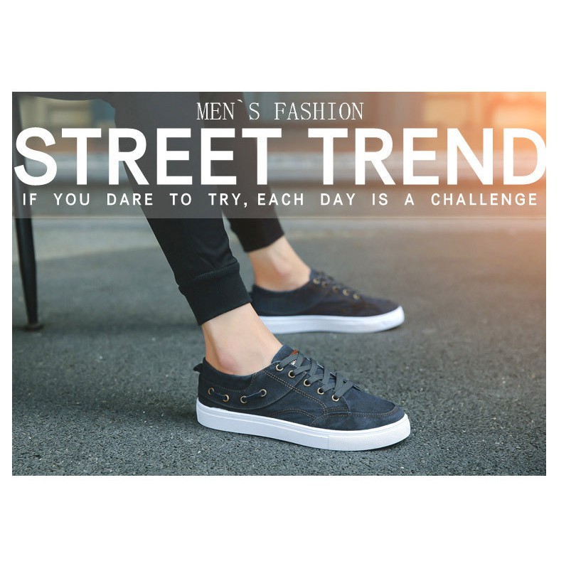 Giày Vải Sneaker Nam Vải Bò Rách Thoáng Khí Mùa Xuân Và Mùa Hè Siêu Bền Đẹp | BigBuy360 - bigbuy360.vn