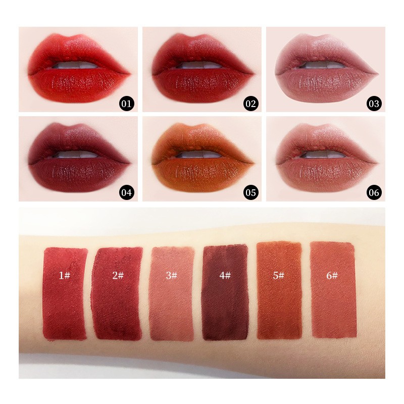 [Hàng mới về] Son kem lì hoa văn Trung Hoa lâu trôi chống dính cốc dưỡng ẩm môi