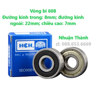 Vòng bi 608 kích thước 8*22*7mm chuyên dụng giá sỉ