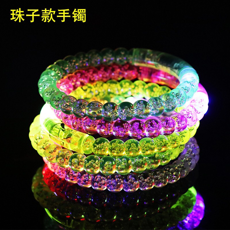 Combo 2 Vòng tay dạ quang đèn led phát sáng nổi bật trong đêm tiện dụng