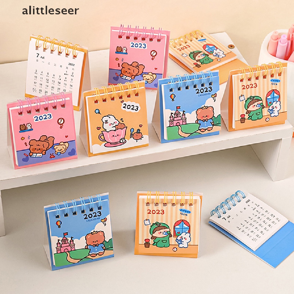 Lịch Để Bàn Mini ER 2023 Họa Tiết Hoạt Hình Dễ Thương